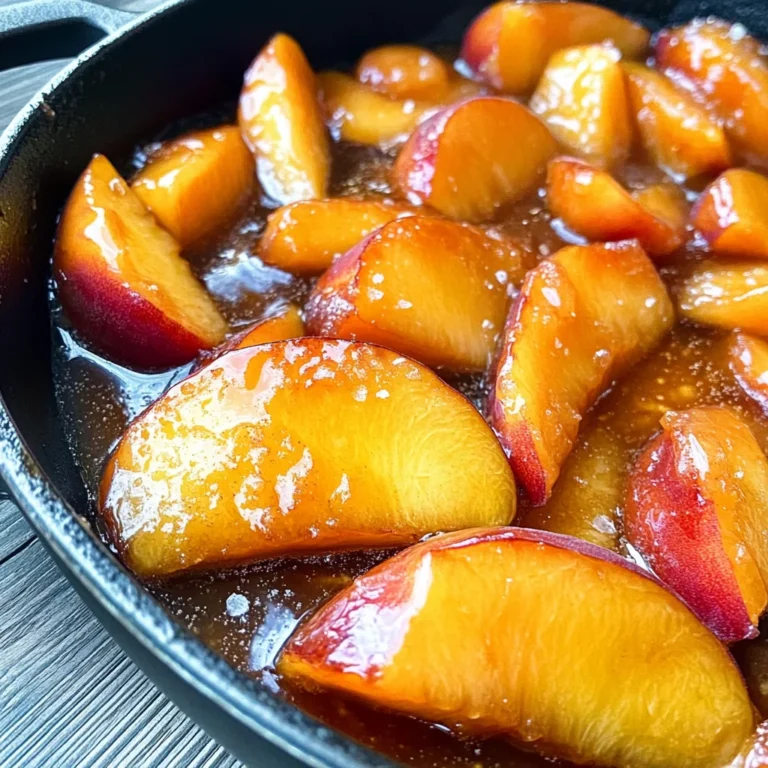 Caramelized Skillet Peaches