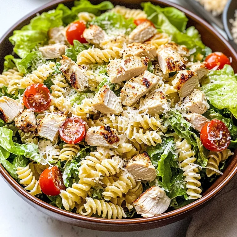 Chicken Caesar Pasta Salad