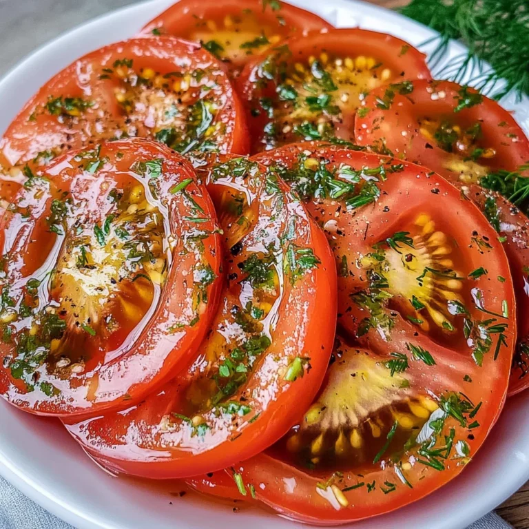 Easy Marinated Tomatoes