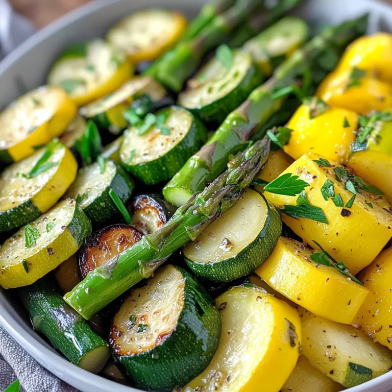 Flavorful Asparagus with Zucchini and Squash