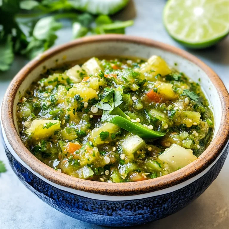 Fresh Green Tomato Salsa