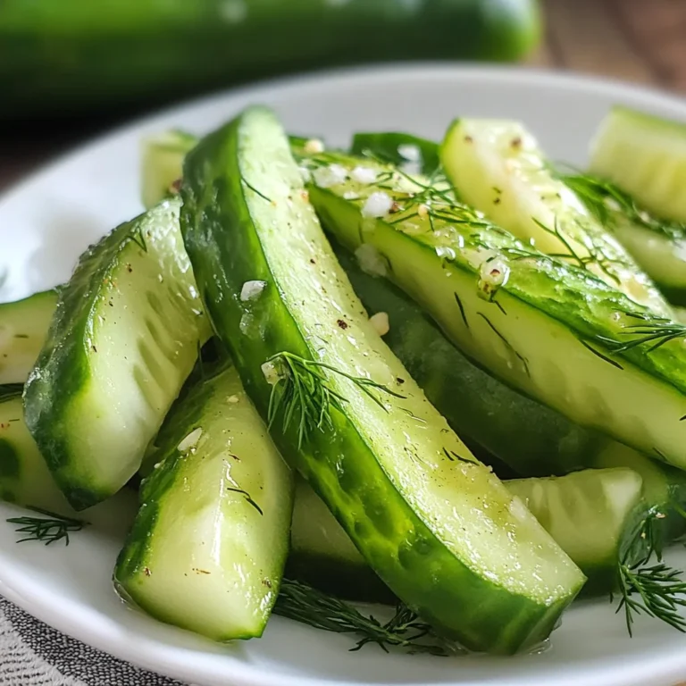 Garlic Dill Cucumbers