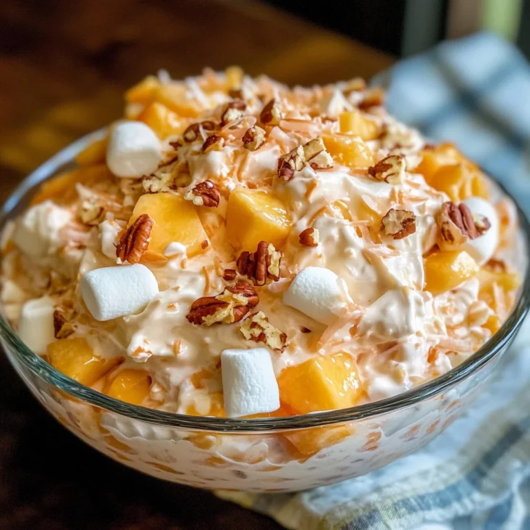 Millionaire Peach Salad Recipe