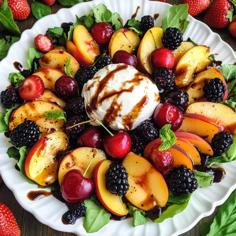 Peach Burrata Salad