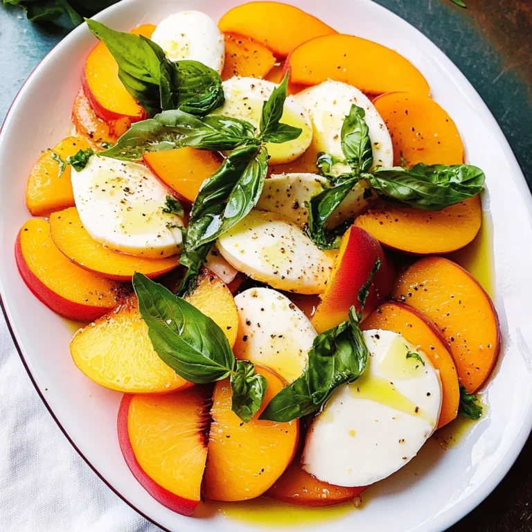 Peach Caprese Salad