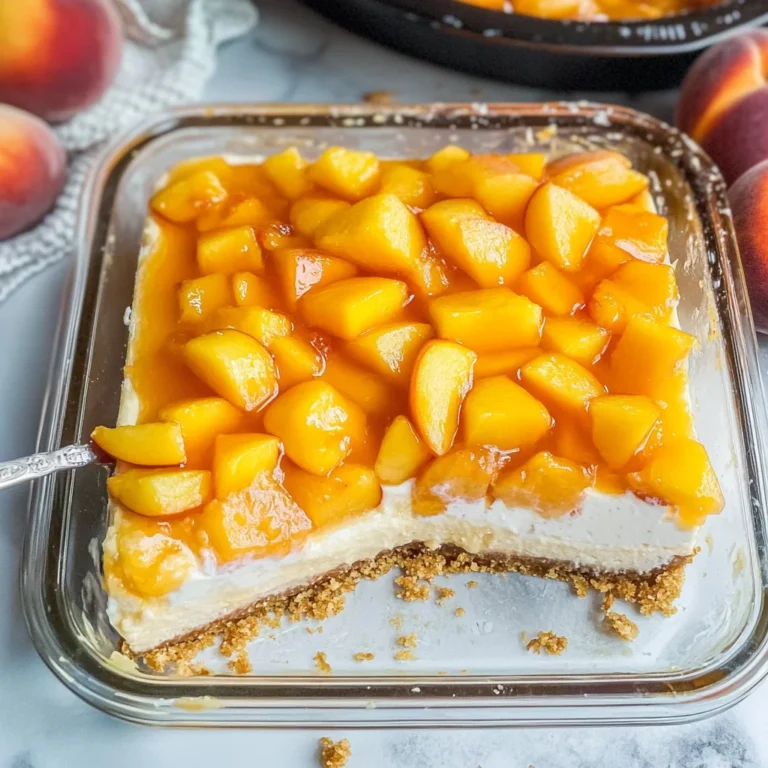 Peach Pretzel Salad
