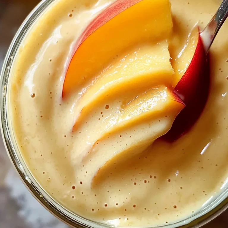 Peach Vinaigrette - Creamy Peach Salad Dressing