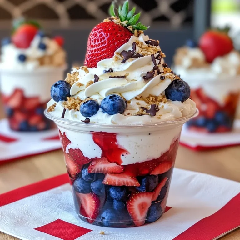 Red White and Blue Parfaits Recipe