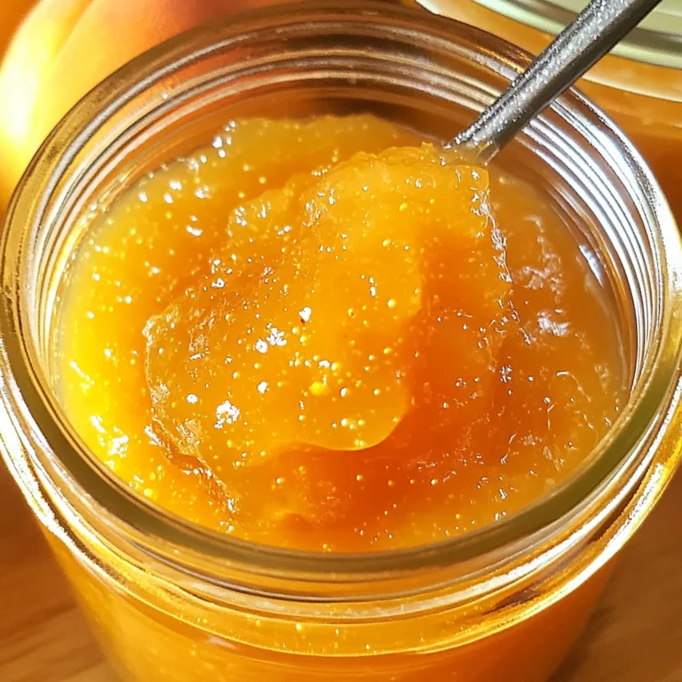 Small Batch Vanilla Peach Jam