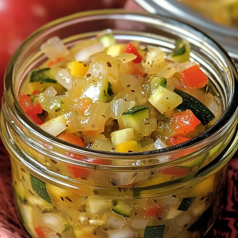 Zucchini Relish Canning Recipe