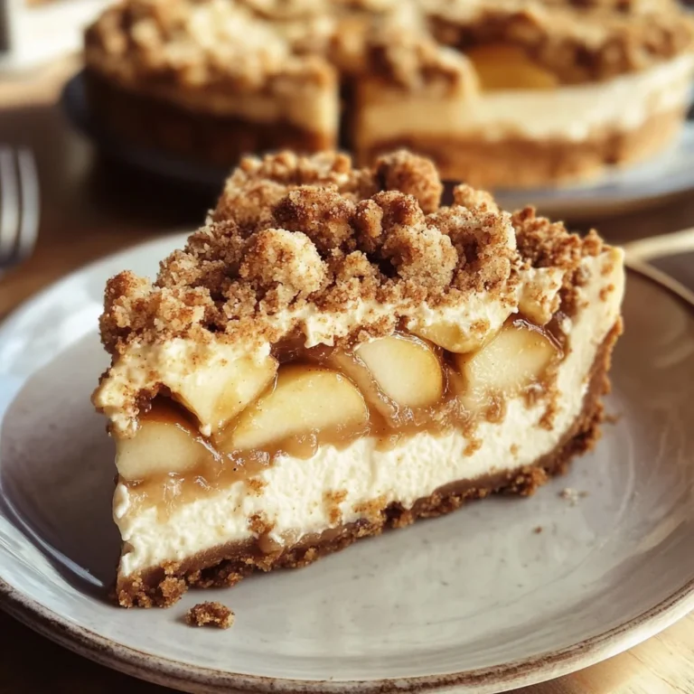 Apple Crumble Cheesecake