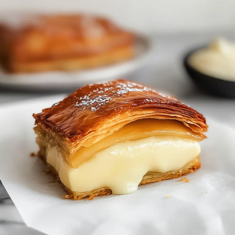 Apple Mille Feuille with Vanilla Custard (gluten-free)