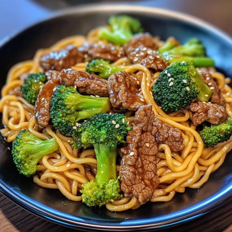 Beef And Broccoli Lo Mein Noodles Recipe