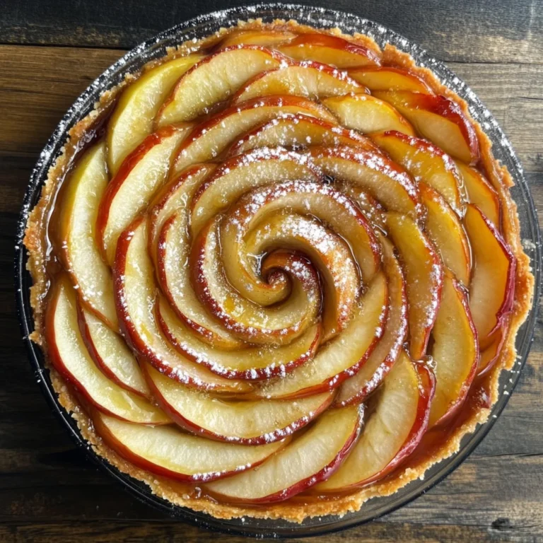 Cinnamon Roll Apple Rose Tart