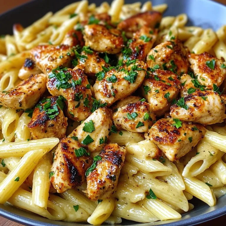 Creamy Cajun Chicken Bites With Penne