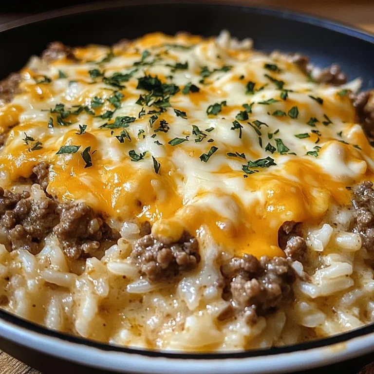 Garlic Butter Beef And Rice Skillet