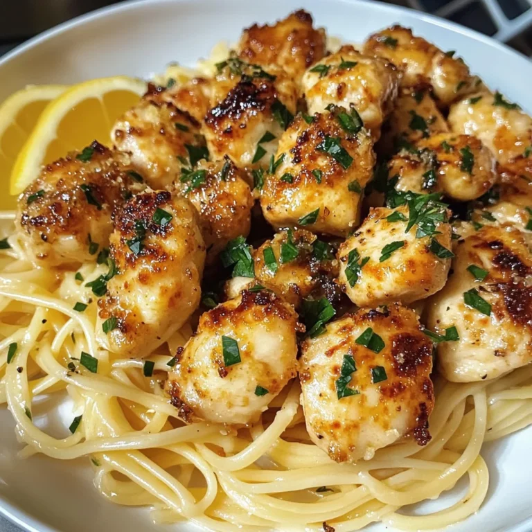 I Made Lemon Garlic Butter Chicken Bites