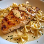 Juicy Garlic Butter Chicken With Bowtie Pasta