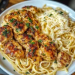 Lemon Garlic Butter Chicken Served