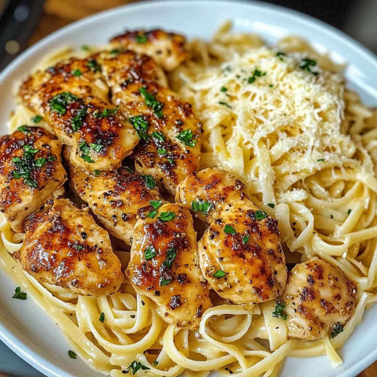 Lemon Garlic Butter Chicken Served