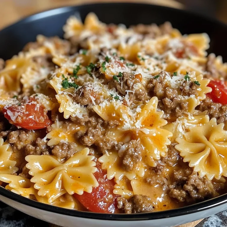 Made This Garlic Parmesan Bowtie Pasta