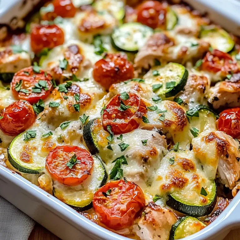 Mediterranean Chicken Zucchini Bake – Healthy, Flavorful & Easy!