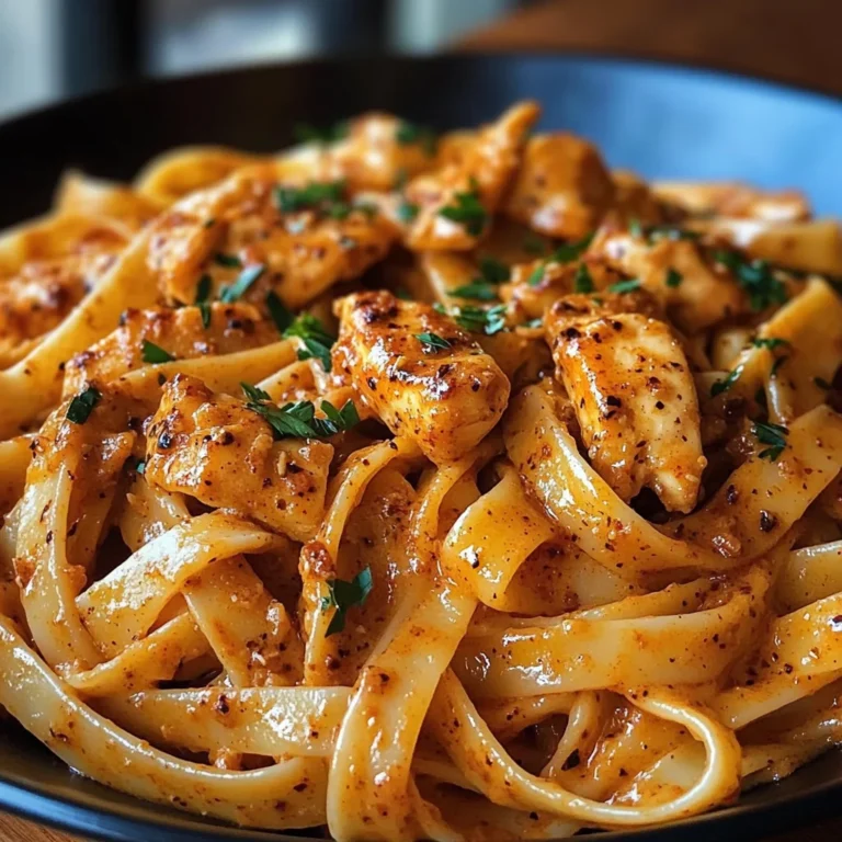 Spicy Cajun Chicken Fettuccine