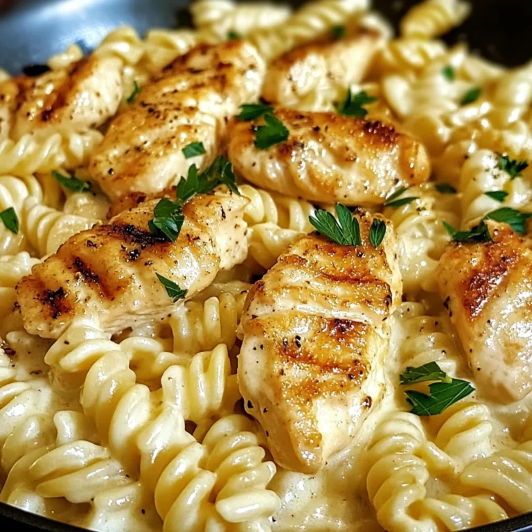 Tried This Creamy Garlic Butter Chicken Rotini Alfredo And