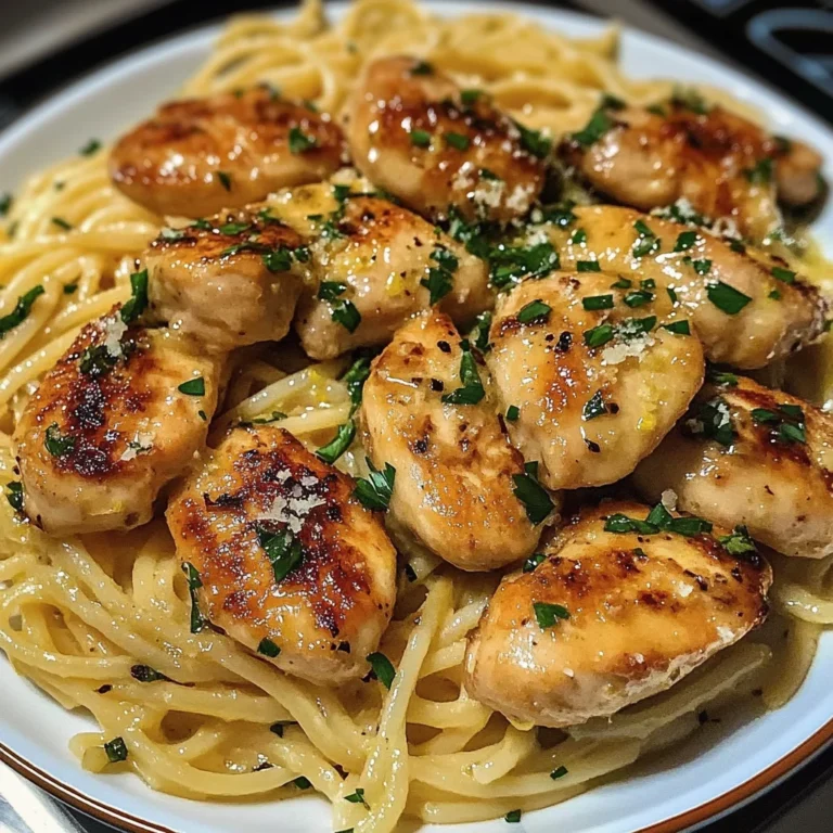 Zesty Lemon Butter Chicken Served