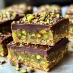 Brown Butter Dubai Pistachio Chocolate Chip Cookie Bars 🍪