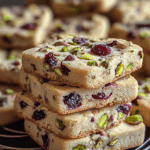 Cranberry Pistachio Shortbread Cookies: A Festive Delight for the Holidays