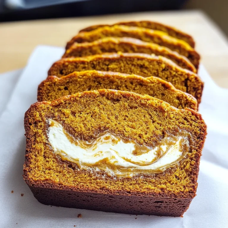 Cream Cheese-Filled Pumpkin Bread