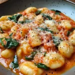 Creamy Tomato Spinach Gnocchi