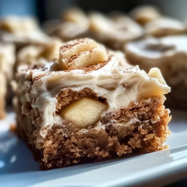 Decadent Apple Cinnamon Blondies with Maple Cream Cheese Frosting