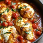 Garlic Tomato Chicken with Mozzarella
