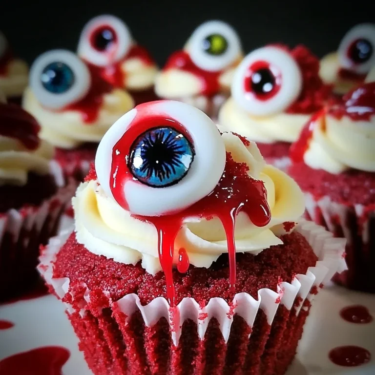 Halloween Augapfel Cupcakes