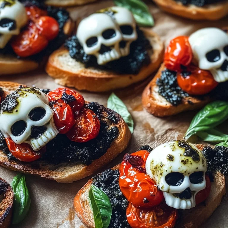 Halloween Bruschetta Appetizer