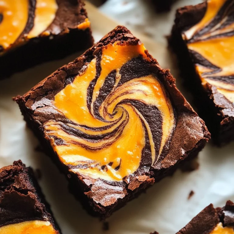 Halloween Cream Cheese Swirl Brownies