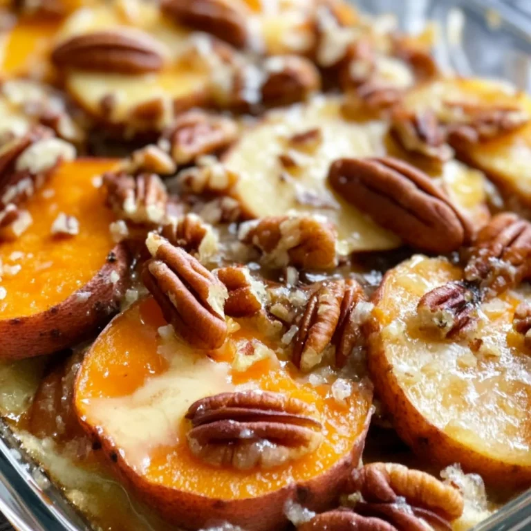 Honey Glazed Sweet Potato & Apple Casserole