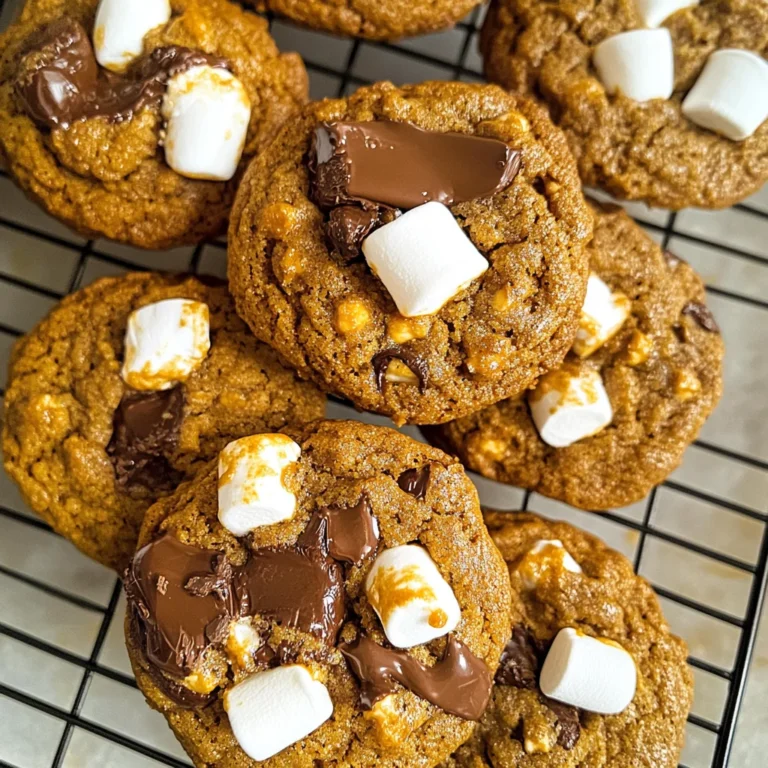 Pumpkin S'mores Cookies