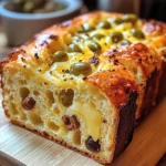 Savory Quick Bread With Cheese And Olives 🧀🍞