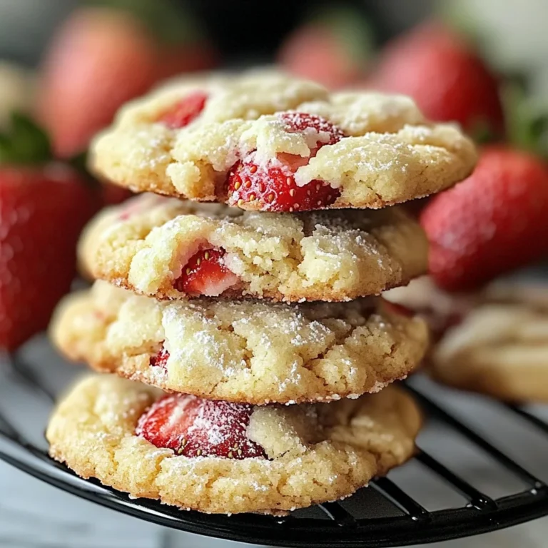 Soft Strawberry Shortcake Cookies