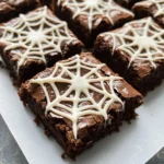 Spider Web Brownies