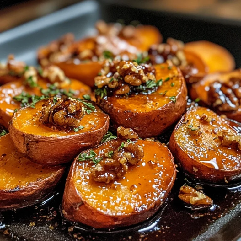 Walnut Maple Roasted Sweet Potatoes