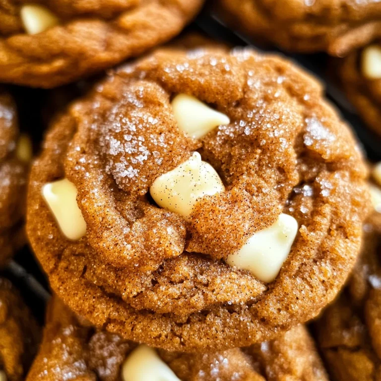 White Chocolate Pumpkin Snickerdoodles