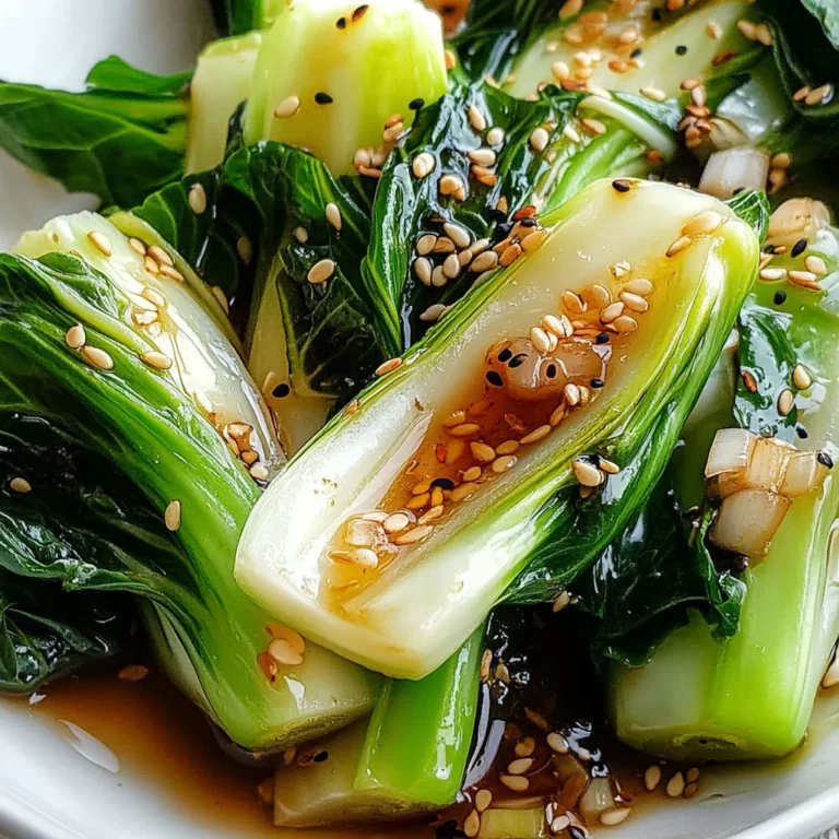 Baby Bok Choy with Soy Sauce and Garlic
