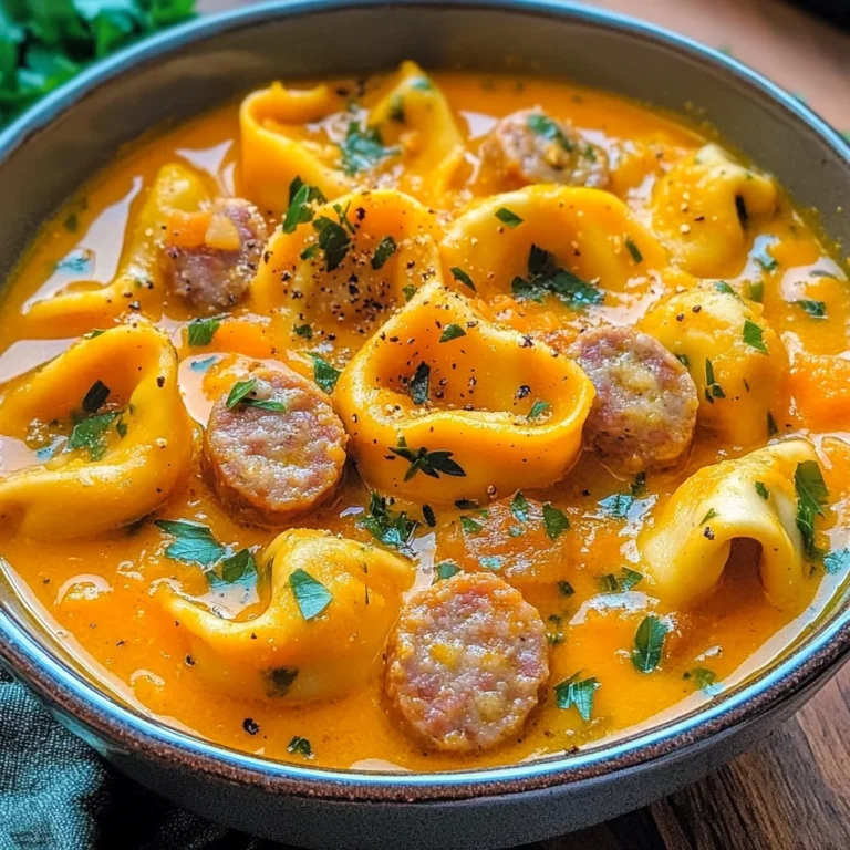 Butternut Squash Sausage Tortellini Soup Recipe