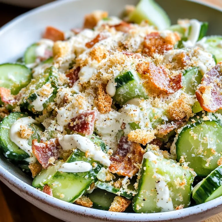 Cucumber Caesar Salad