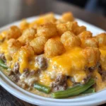 Easy Cheesy Tater Tot Casserole With Ground Beef