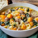 Roasted Butternut and Sausage Soup